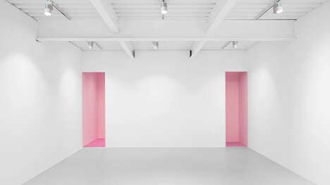 Pink-Detailed Art Gallery Interiors