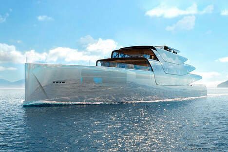 Water-Reflecting Superyacht Concepts