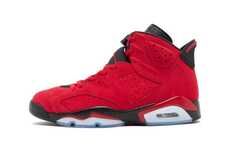 Fiery Red Basketball Sneakers