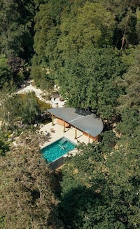 Garden-Surrounded Pool House