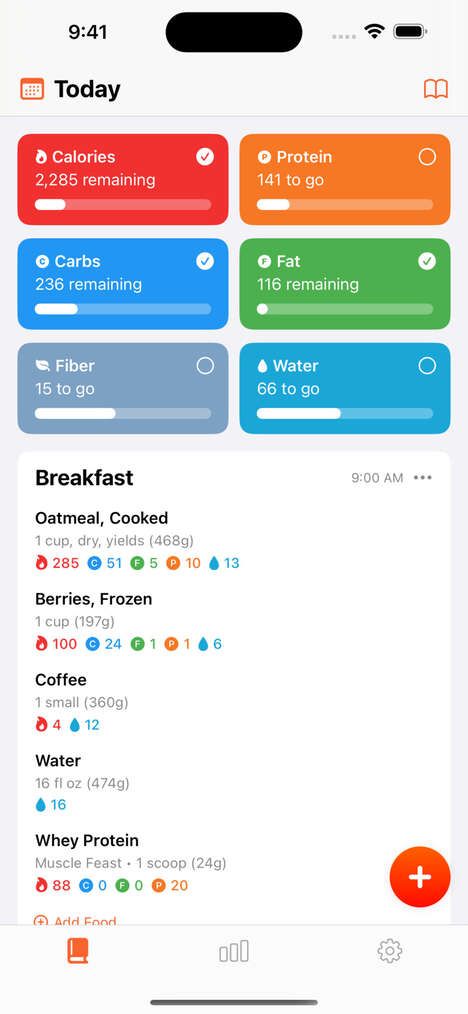Synchronized Nutrition-Tracking Apps