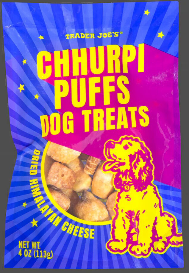 Cheese puff 2024 dog treats