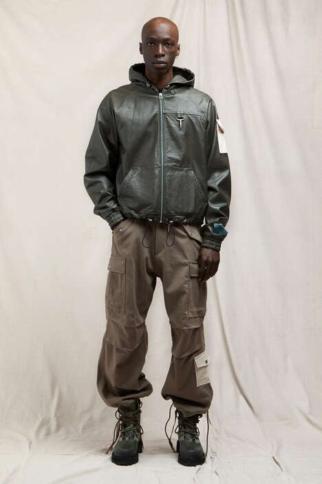 Canvas-Adorned Upcycled Clothing