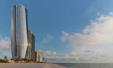 Tall Beachfront Residential Buildings