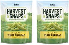 Cheddar-Coated Green Peas
