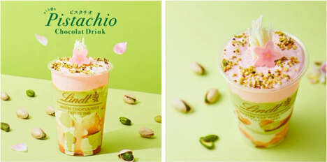 Springtime Chocolate Pistachio Drinks