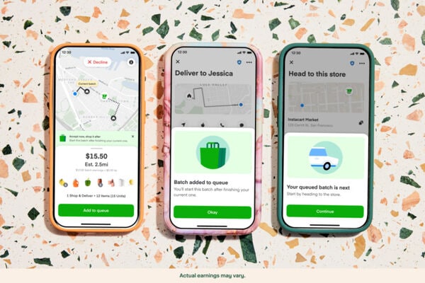 Order-Queuing Shopper Delivery Features
