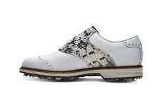 Snakeskin Leather Golf Shoes