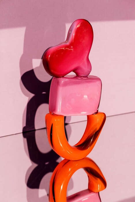 Candy-Like Colorful Glass Sculptures