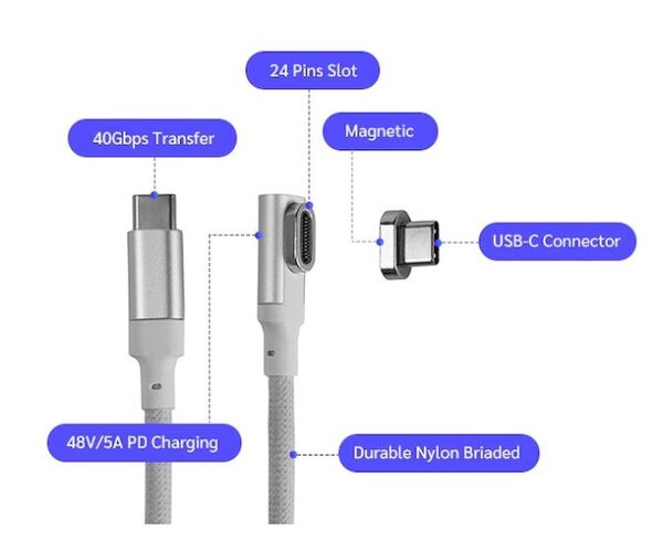 Magnetic-Release Charging Cables