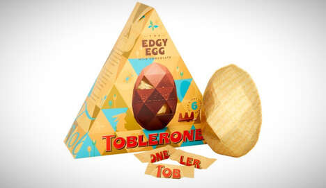Pyramid-Shaped Chocolate Eggs