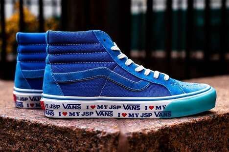 Graphic-Adorned Skate Sneakers