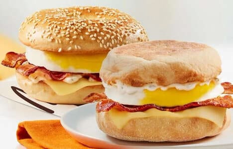 Gouda-Topped Breakfast Sandwiches