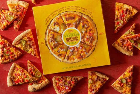 Meatless Cheeseburger Pizzas