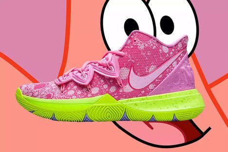 Cartoon-inspired Vibrant Basketball Shoes