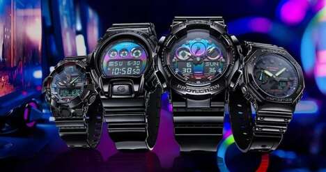 Cyberpunk-Inspired Rainbow Watches