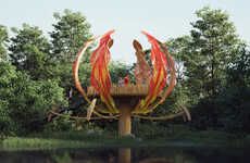 Fire Lily-Inspired Observation Decks