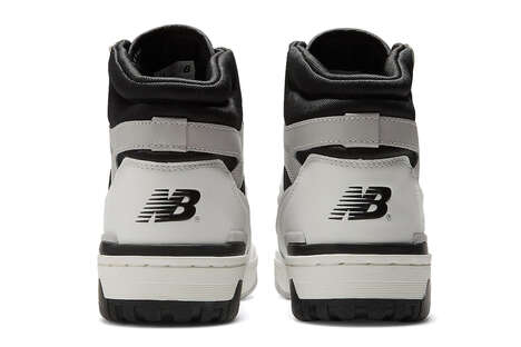 High-Cut Monochromatic Sneakers