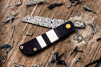 Demure Denim Micarta Knives Image 1