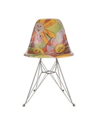 Psychedelic Flower Print Chairs Image 1