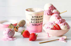 Creamy Strawberry Gelatos