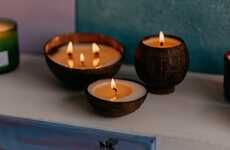 Coconut-Encased Candles