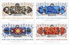 Skateboard-Inspired Stamp Collections