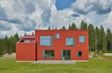 Contemporary Arctic Red Houses
