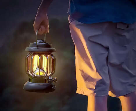 Fireplace-Inspired Campsite Lanterns