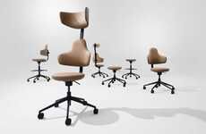 Shapeshifting Spine-Like Work Chairs