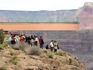 Glass Skywalk Built Over The Grand Canyon
