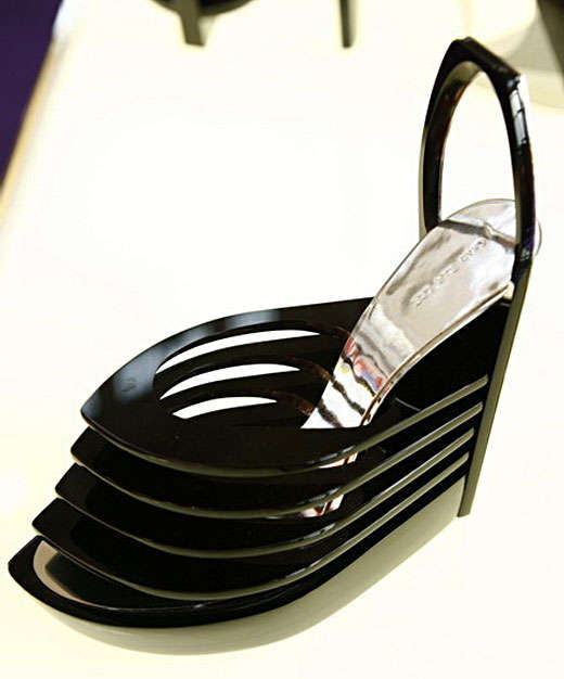 Sculptural Steel Shoes