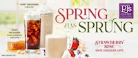 Fruity Rose-Infused Lattes