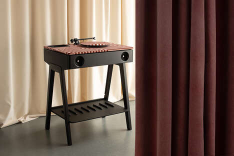 Fabric-Covered Hi-Fi Turntables
