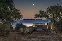 Futuristic Silver All-Electric RVs