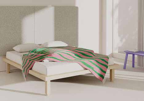 Elevated Striped Throw Blankets