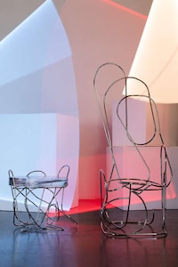 Asymmetric Linework-Based Furniture
