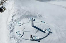 Snow Landscape Sundial Installations