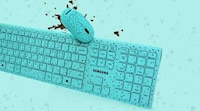Mint Chocolate Wireless Keyboards Image 1