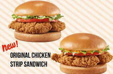 Crunchy Chicken Strip Sandwiches