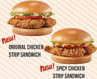 Crunchy Chicken Strip Sandwiches
