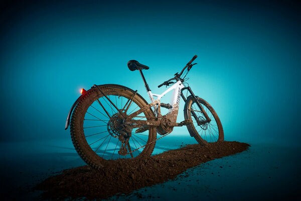 Rugged Full-Suspension E-Bikes