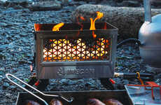 Grill-Topped Portable Firepits