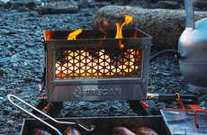 Grill-Topped Portable Firepits