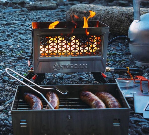 Grill-Topped Portable Firepits