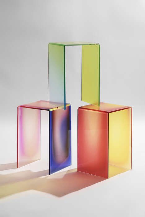 Acrylic Multicolor Tables