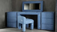 Denim-Adorned Furniture Lines Image 6
