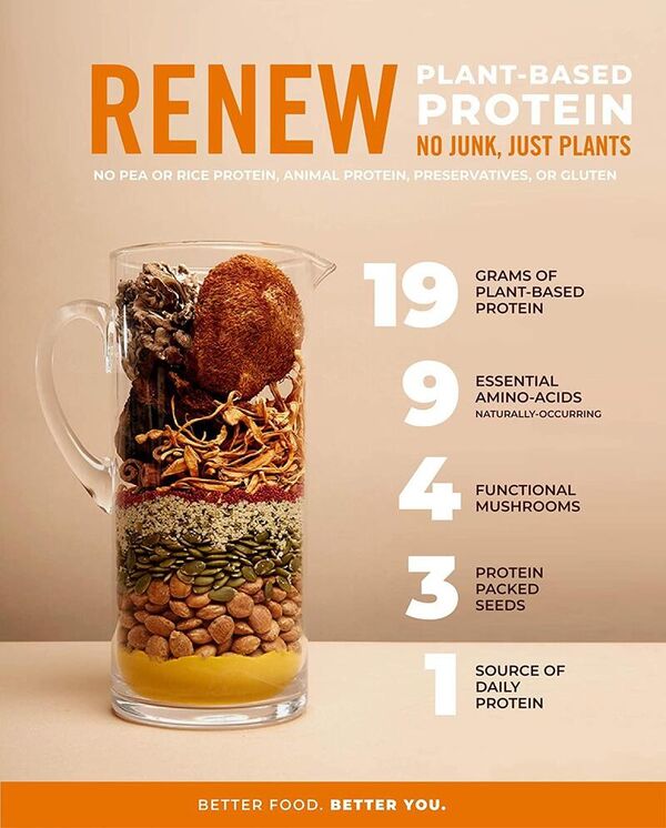 Plant-Based Mushroom Powders: Laird Superfood's 'Renew' Powder Contains ...