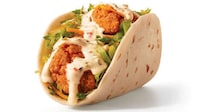 Queso-Drizzled Chicken Tacos Image 1