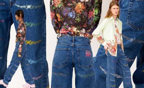 Limited-Edition Butterfly Jeans